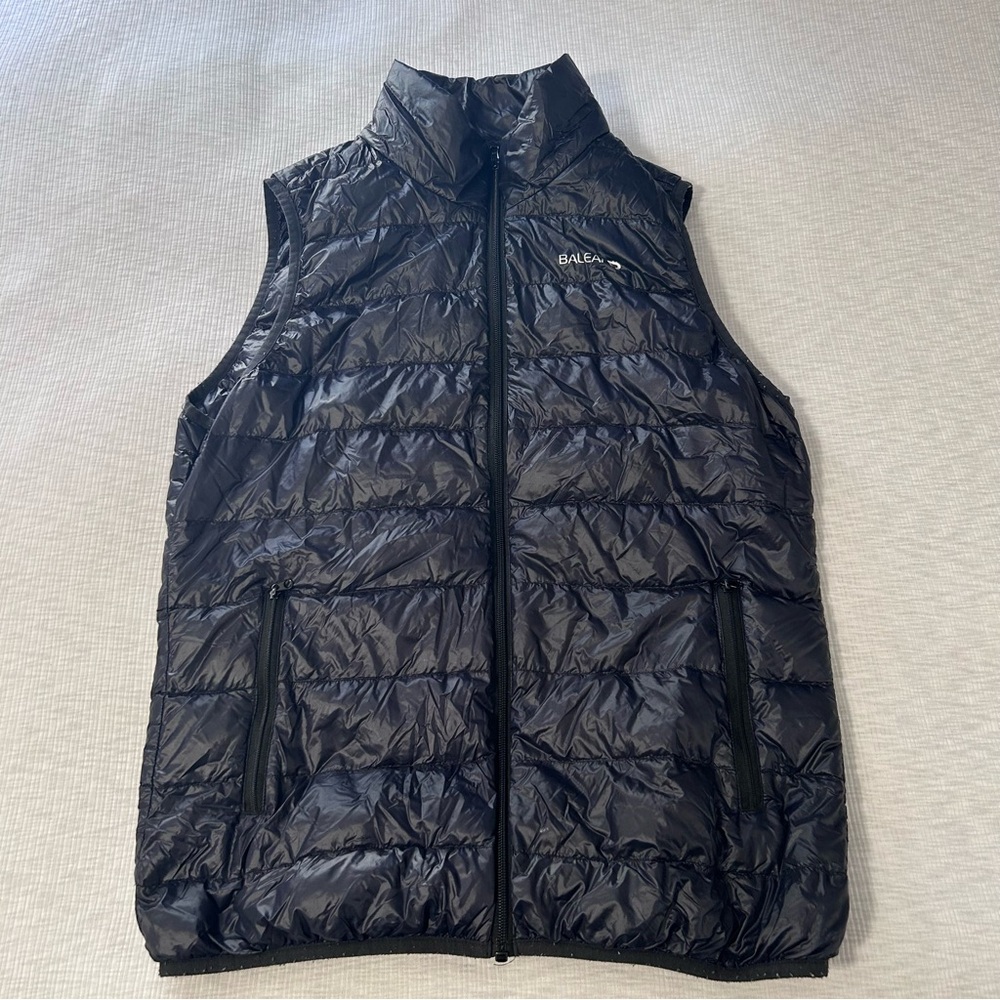 Baleaf Down Vest Packable Puffer Mens M Blue Zip Lightweight Water‎ Repellent